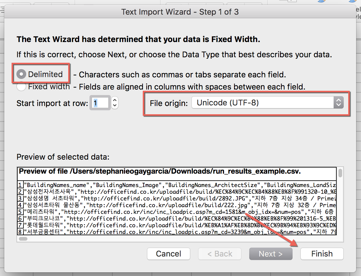 text import wizard excel for mac
